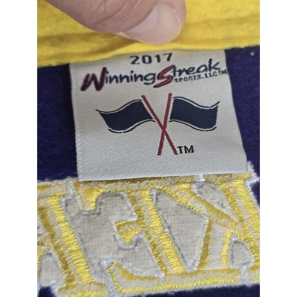 Los Angeles Lakers NBA Winning Streak Embroidered Wool Heritage Wall Banner 2017